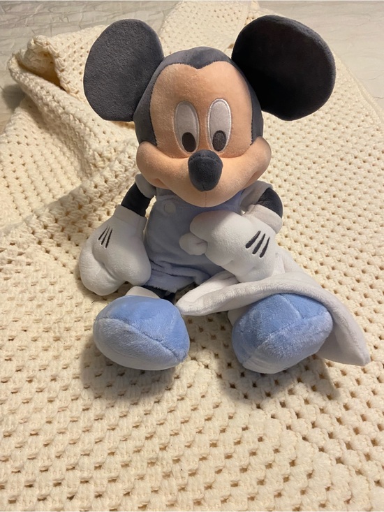 Disney Other - Disney Mickey Mouse Plush in Light Blue and Black